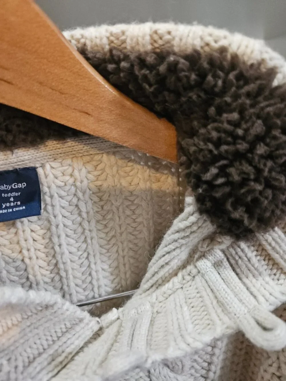 Baby Gap Cable Knit Wool Sweater